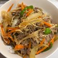 keikotan✱'s cooksnap of when they made 薄切り牛肉と野菜のご飯がススム炒め物☆.