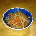 ぽこぺんぽこぺん's cooksnap of when they made 超手抜き？！めんつゆできんぴらごぼう.