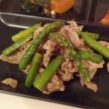 ふわふわわん's cooksnap of when they made お手軽♪豚肉とアスパラの炒め物♪.