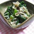 りーかる's cooksnap of when they made 小松菜とえのきの海苔和え.