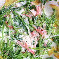 yacchan11's cooksnap of when they made 豆苗とかにカマのマヨ和え.