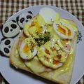 甘党＠なぁちゃん's cooksnap of when they made 朝食に☆ゆで卵の玉葱とろ〜りトースト♪.