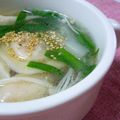 mikkusan's cooksnap of when they made 熱々水餃子スープ.