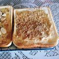 sweethazu's cooksnap of when they made きなこ＆ごま塩トースト.