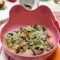junko22's cooksnap of when they made 豚バラほうれん草ゴマゴマ炒飯.