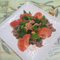 みかかめ's cooksnap of when they made ☆簡単ほうれん草と炒め牛肉のサラダ♬美味.