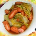 naou1013's cooksnap of when they made 白菜とウインナーのオイスター煮.