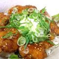 rinchanmam's cooksnap of when they made こってり甘辛唐揚げ丼◎◎.
