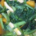 アクアマリンブルー's cooksnap of when they made 小松菜とかぼちゃのさっと煮.