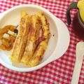 2月14日's cooksnap of when they made 離乳食★フレンチトースト★スティックパン.