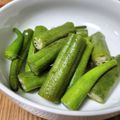 にゃんこ７２'s cooksnap of when they made 漬物／白だし漬け（オクラ）.