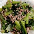 つよまり's cooksnap of when they made 小松菜と豚挽肉のナンプラー炒め.