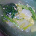 もちごはん's cooksnap of when they made 白菜とほうれん草のほかほかスープ♪.