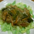 トラなな's cooksnap of when they made 鶏の唐揚げ野菜あんかけ.