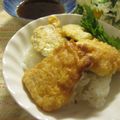 miyuki12's cooksnap of when they made 昆布つゆでフィッシュ＆チップスの天丼.
