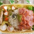 ruu553's cooksnap of when they made メデタイ☆目出鯛☆弁当　キャラ弁.