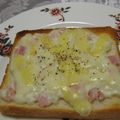 ともこキッチン's cooksnap of when they made 残りホワイトソースで☆グラタントースト.