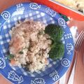 nahoko23's cooksnap of when they made オクラと海老のバジルリゾット.