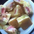 くぅにゃん＊'s cooksnap of when they made 簡単おやつ★苺ホワイトチョコホットケーキ.