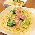 マッハママ's cooksnap of when they made ブロッコリーとベーコンのホワイトスパ！.