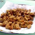 byumi's cooksnap of when they made レンジでお手軽♬♫♬クルトンを作ろう～✾.