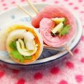 ぷらすないん's cooksnap of when they made 季節限定？！紅白でちくわのクルクル♫.