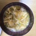 智絵♪'s cooksnap of when they made 牛すじの煮汁で卵スープ.
