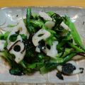 サキサエユイ's cooksnap of when they made 居酒屋さん☆レンコンと小松菜のナムル.