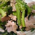 ＮＩＫＹ's cooksnap of when they made ヘルシー♡小松菜と豚肉の和え物.