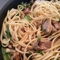 クックDMEKPK☆'s cooksnap of when they made 豚肉とちりめんじゃこの和風パスタ.