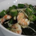 Hoink's cooksnap of when they made オクラとエビの簡単中華風和え物.