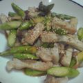 九道礼菜's cooksnap of when they made アスパラと豚肉の胡麻生姜炒め.