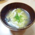 えるえる２８６'s cooksnap of when they made おばあちゃんの味♡かき卵汁.
