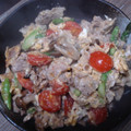 ねこりん222's cooksnap of when they made 豚肉のトマたま炒め.