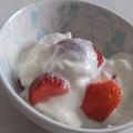 きらり流れ星's cooksnap of when they made フローズンイチゴのヨーグルト和え♪.