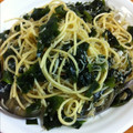 うっびぃ's cooksnap of when they made ワカメとしらすの和風パスタ.