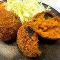 ばなな's cooksnap of when they made 簡単♥️挽き肉入りのかぼちゃコロッケ.