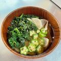azbjbn's cooksnap of when they made おくらの味噌汁トロトロ！家にあるもので.