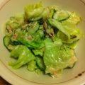 amiyuiママ's cooksnap of when they made 意外に美味しい！？くったりレタスサラダ♡.