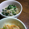 kikikko's cooksnap of when they made もやしとほうれん草のポン酢和え♪.