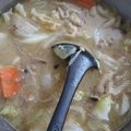 ☆まめたん☆'s cooksnap of when they made チンゲン菜と豚ひき肉の春雨ごま味噌スープ.
