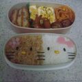 ねねりりまま's cooksnap of when they made キャラ弁☆簡単 キティちゃん＆ミミィ.