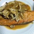 ikkou0503's cooksnap of when they made ＊すぐ出来！サーモンムニエル照り焼き風＊.