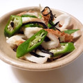 Fire-King's cooksnap of when they made 簡単★オクラとちくわの塩昆布和え.