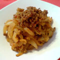 demio's cooksnap of when they made 大根の肉みそ炒め.