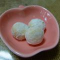 ジョンリークッカー's cooksnap of when they made ミルキーな米粉のスノーボール風*゜.