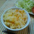 メィち's cooksnap of when they made 塩麹で人参とじゃこの炊き込みご飯.