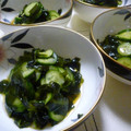 りーたみ's cooksnap of when they made めんつゆ使用＊きゅうりとわかめの酢の物.