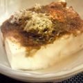 machinco's cooksnap of when they made 油不要★豆腐を焼いて♬とろろ昆布のせ☆.