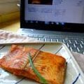 Munchkin's　Mom's cooksnap of when they made キムチ鮭はいかが？*。.;・☆.・..